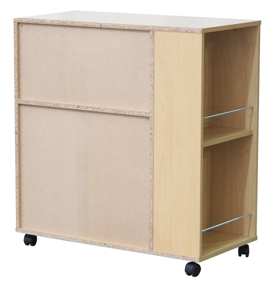 Alt View 1. Kings Brand Furniture - Kings Brand Furniture Alaina Kitchen Island Rolling Cart on Wheels with Storage Cabinet - White.