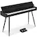 Front. Best Choice Products - Modern 88 Key Fully Weighted Desk Style Digital Piano w/ Metal Legs - Black.