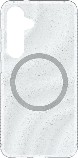 ZAGG - Milan Snap Case + Magnet - Samsung Galaxy S25 - Silver Glitter