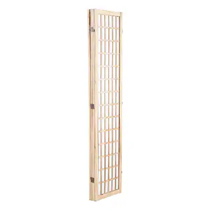 Front. VEVOR - Room Divider, 4 Panel Japanese Room Divider, Folding Privacy Screen Indoor, Portable Partition Dividers - Natural.
