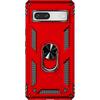 Front. SaharaCase - Military Kickstand Series with Belt Clip Case for Google Pixel 7a - Red.