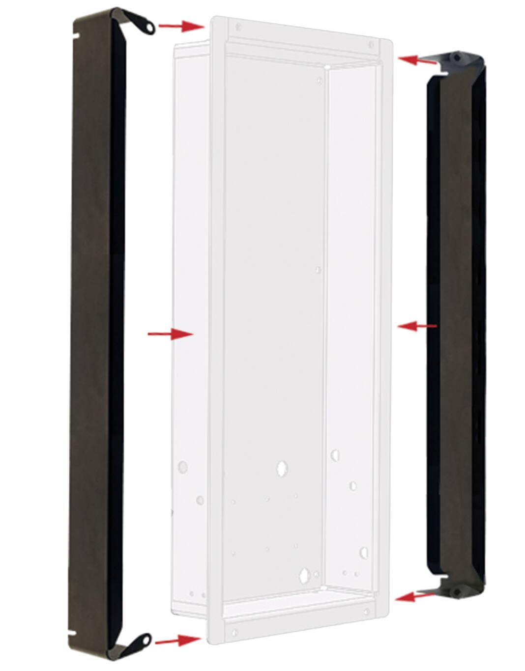 Left. MantelMount - Surface install kit for MM750 - Black.