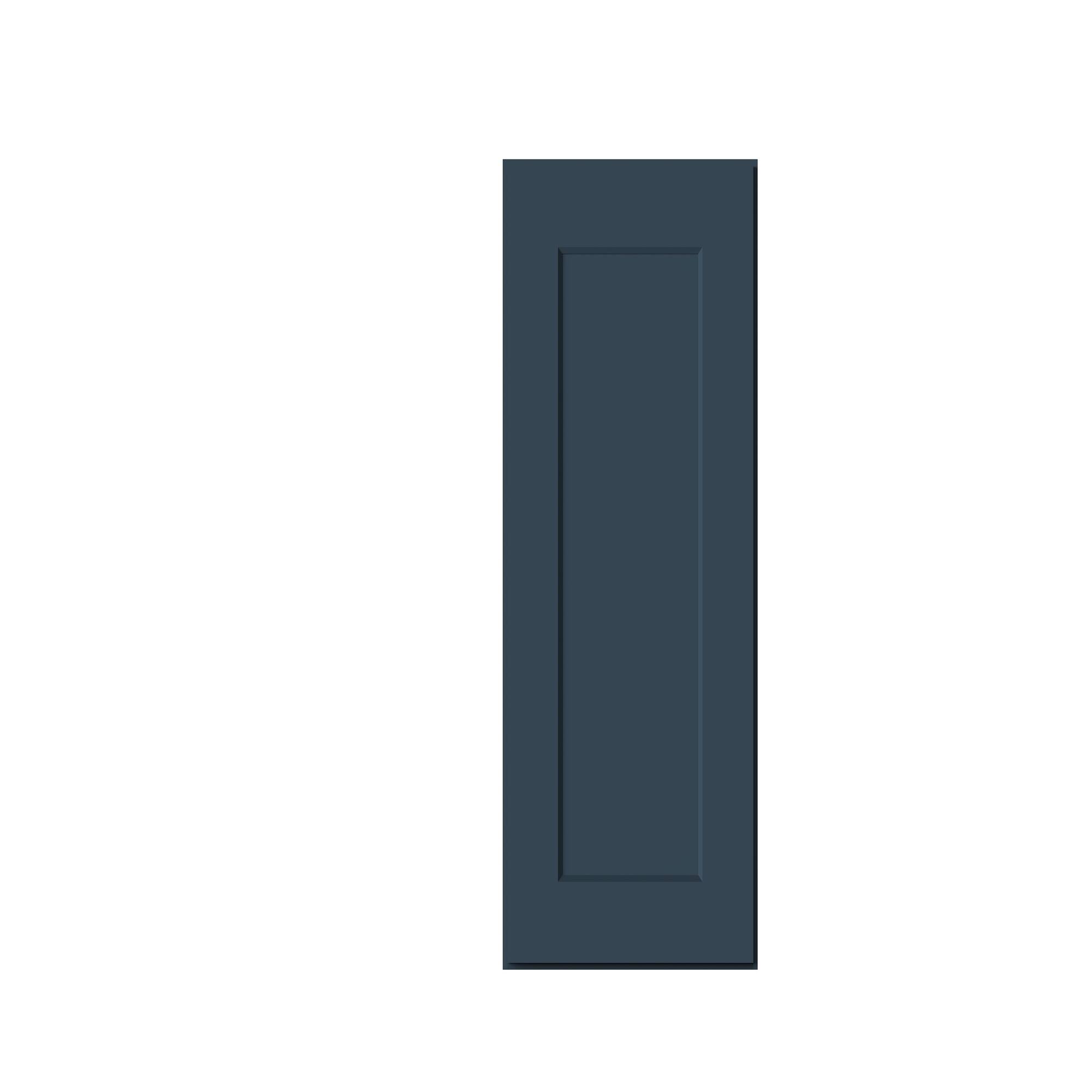 Alt View 1. Boyel Living - 15-in W x 30-in H x 12-in D Shaker RTA Kitchen Wall Cabinet with Soft-Close - Charcoal Blue.