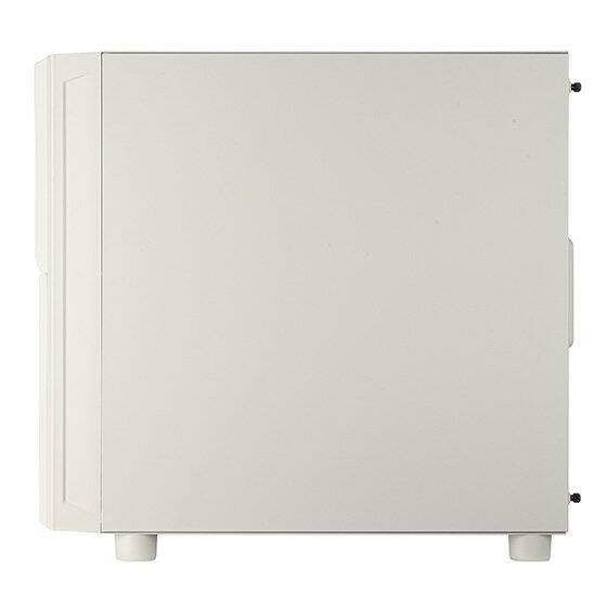 Back. SilverStone - SST-FLP03W Retro-inspired M-ATX versatile chassis with support for diverse storage high-end GPUs and efficient cooling - White.