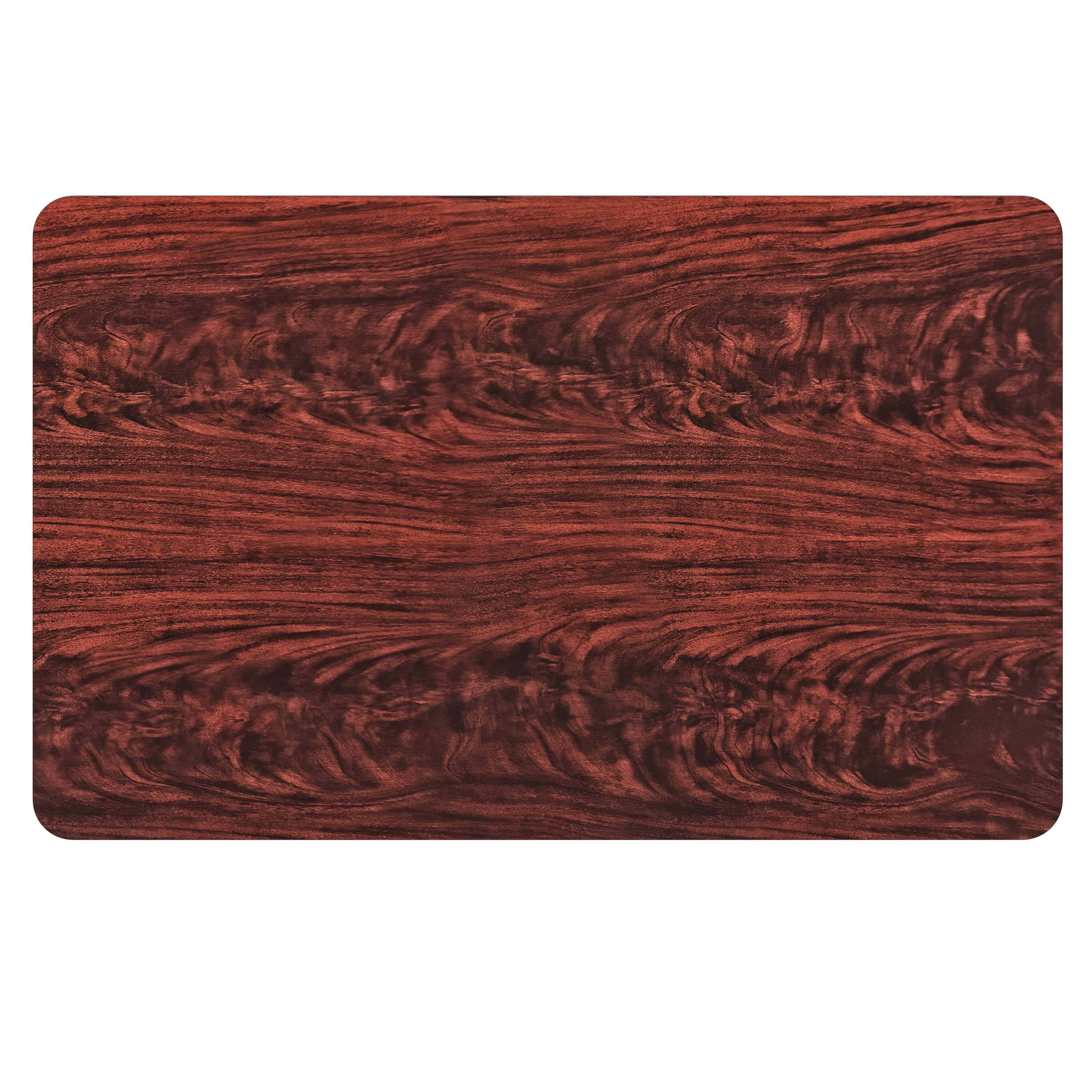 Alt View 8. Emma + Oliver - 30"x48" Rectangular Table Top with Reversible Laminate Top - Black/Mahogany.