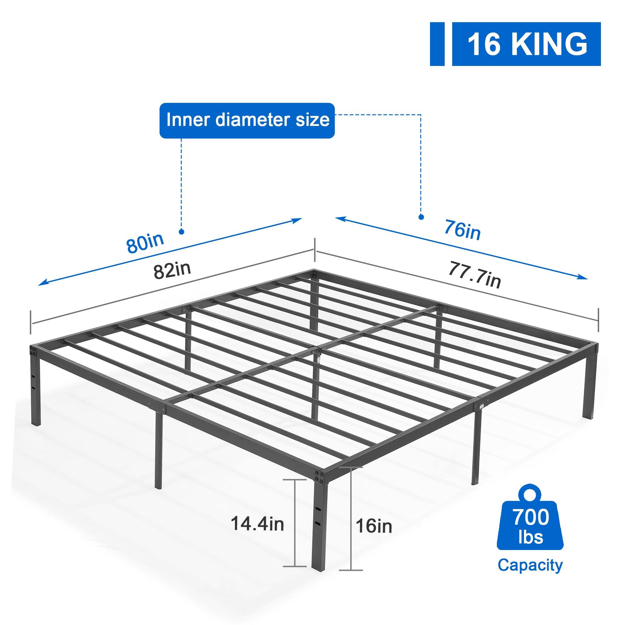 16 KING  
Inner diameter size: 80in, 82in, 76in, 77.7in  
14.4in, 16in  
700 lbs Capacity