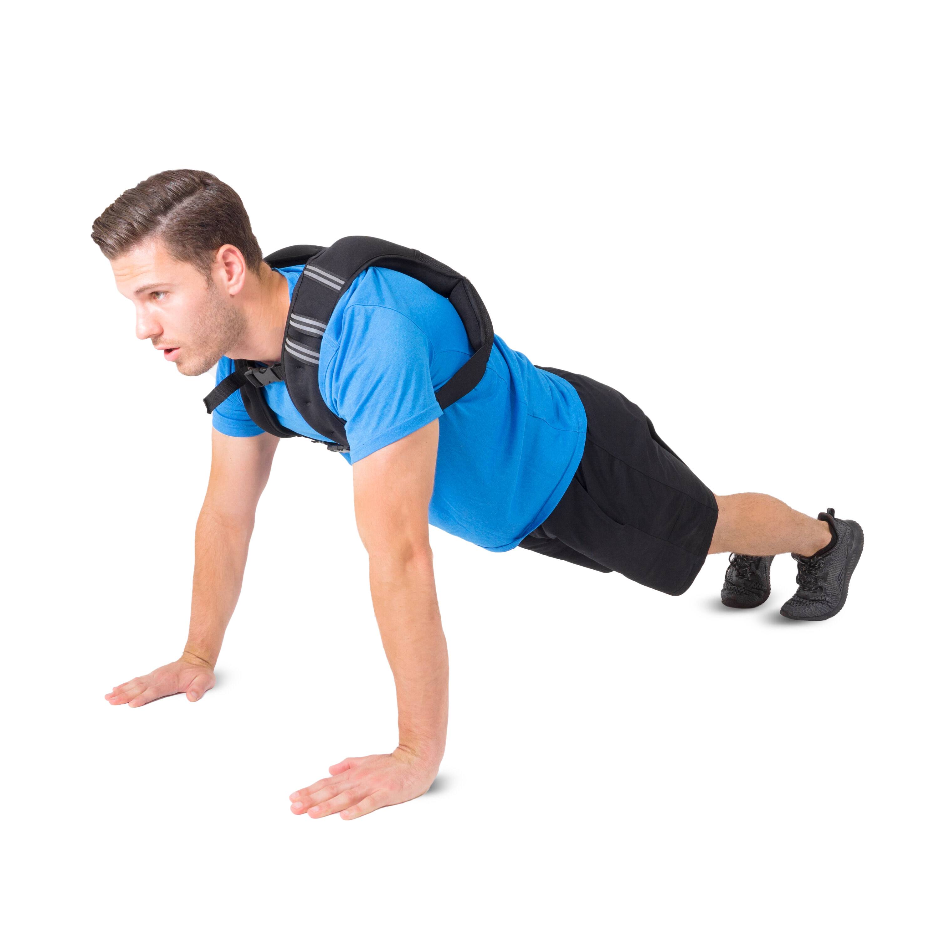 Alt View 3. ProsourceFit - ProsourceFit Weighted Vest, 20 lbs - Black.