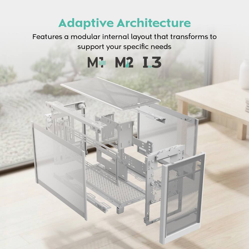 Adaptive Architecture  
Features a modular internal layout that transforms to support your specific needs  
M1 M2 I3