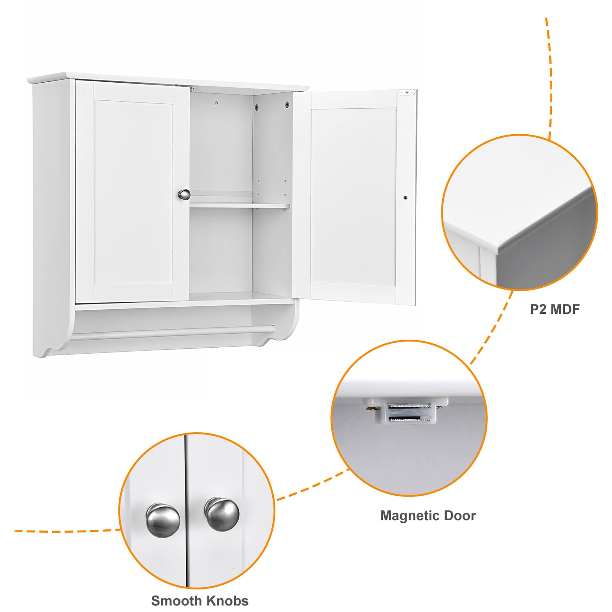 P2 MDF Magnetic Door Smooth Knobs

- P2 MDF
- Magnetic Door
- Smooth Knobs