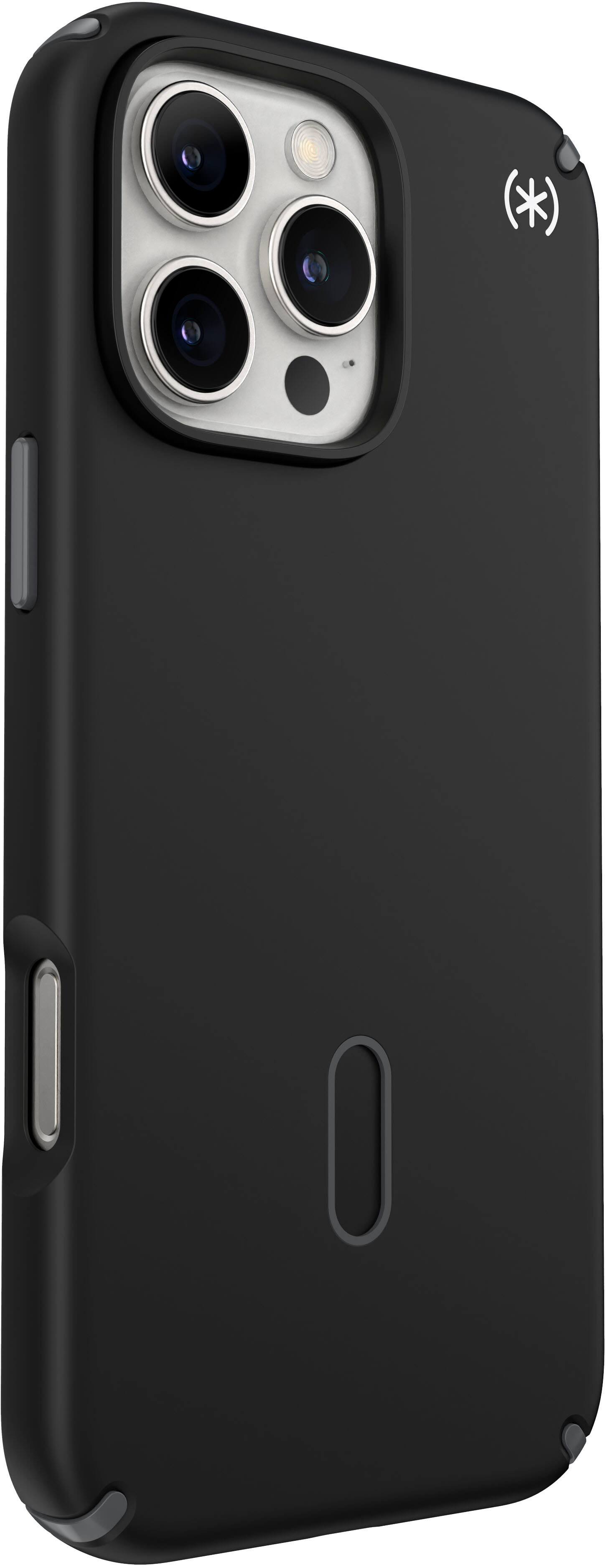 Angle. Speck - Presidio2 Pro ClickLock Case with MagSafe for Apple iPhone 16 Pro Max - Black.