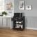 Front. Kings Brand Furniture - Kings Brand Furniture Dellow Wood Kitchen Cart - Black.