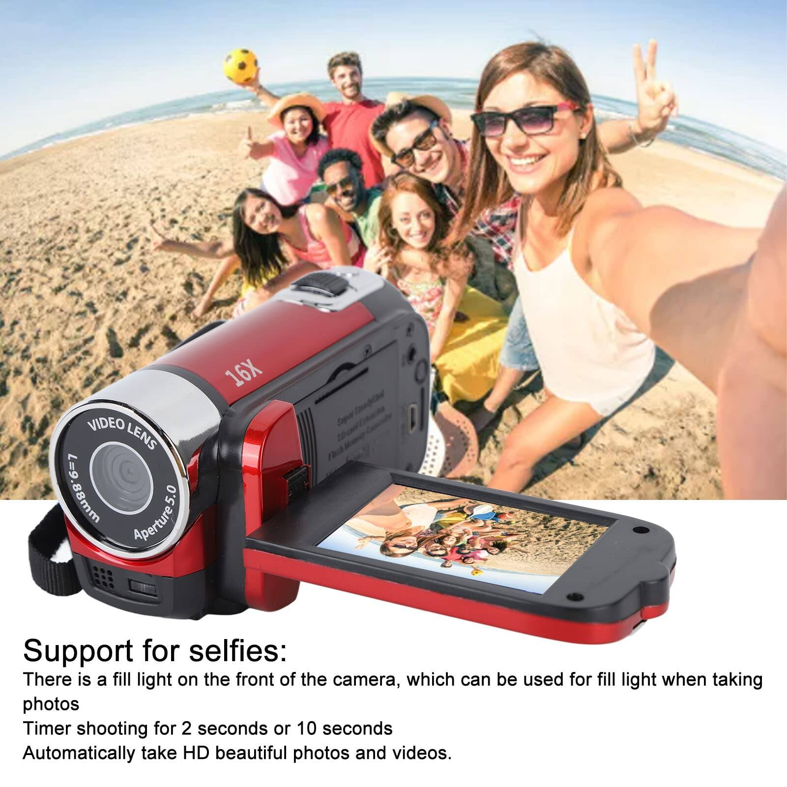 VIDEO LENS 6-7 88mm 5.0 Aperture 16X

Support for selfies:
There is a fill light on the front of the camera, which can be used for fill light when taking photos.
Timer shooting for 2 seconds or 10 seconds.
Automatically take HD beautiful photos and videos.