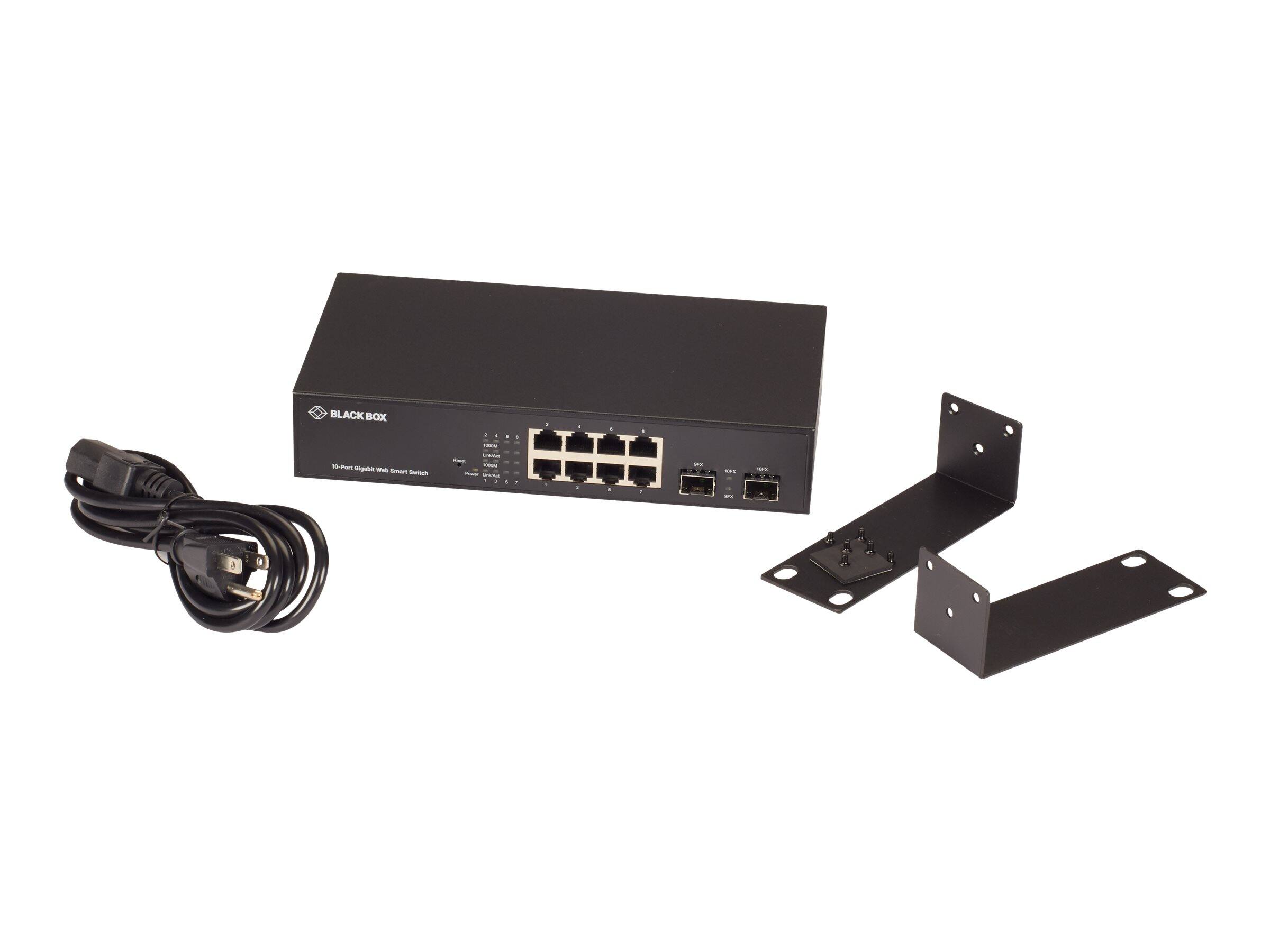 BLACK BOX
10-Port Gigabit Web Smart Switch