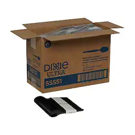Dixie - Ultra Series-O Plastic Spoon Refills, Medium-Weight, 960/Carton - Black