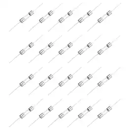 Unique Bargains - 20pcs Glass Tube Fuses, Axial-with Lead Wire 5x20mm 3.15A 250V for Replacing or Repairing Many Home Electronics (F3.15A)