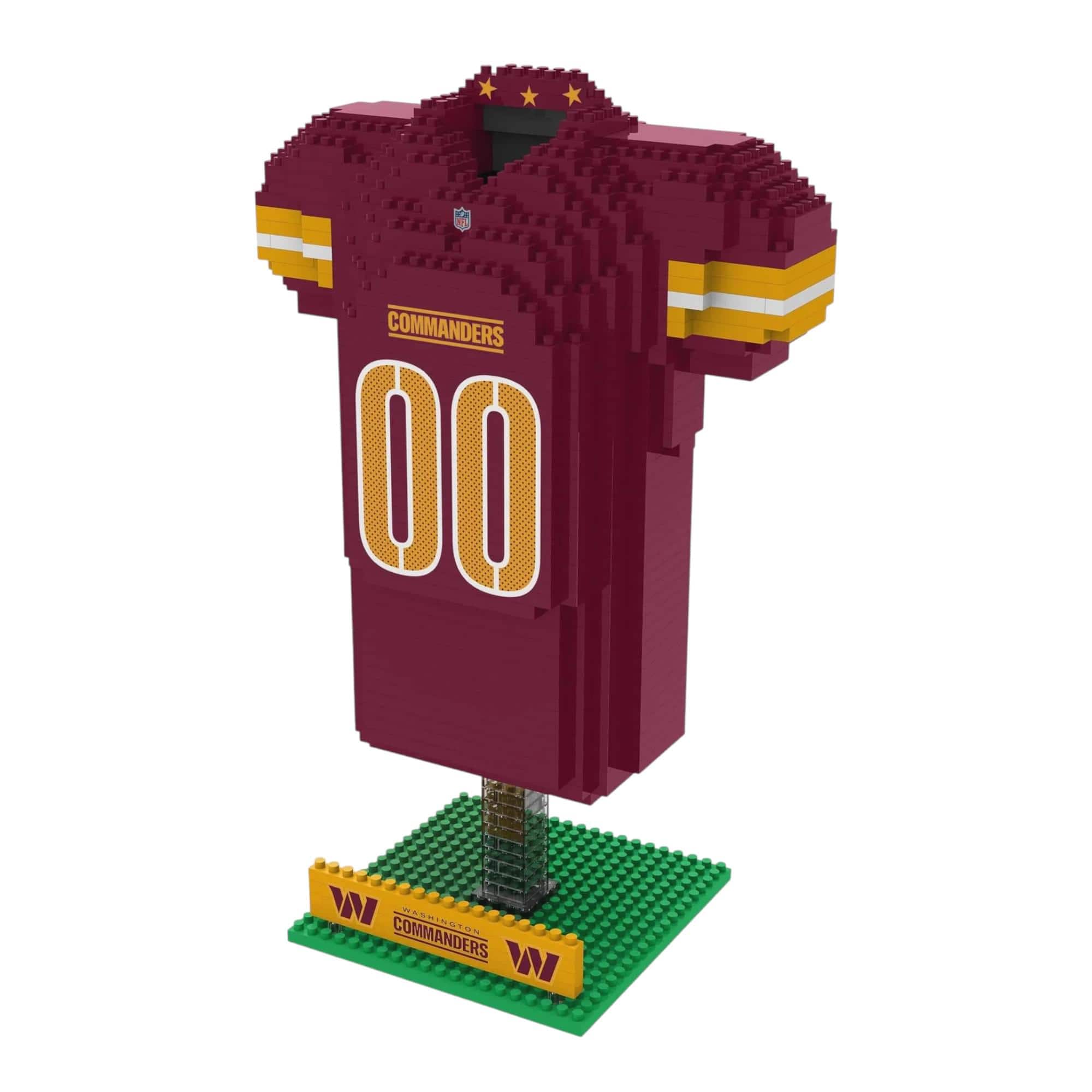 Forever Collectibles - Washington Commanders NFL BRXLZ Jersey 924-Piece Building Block Set - Red