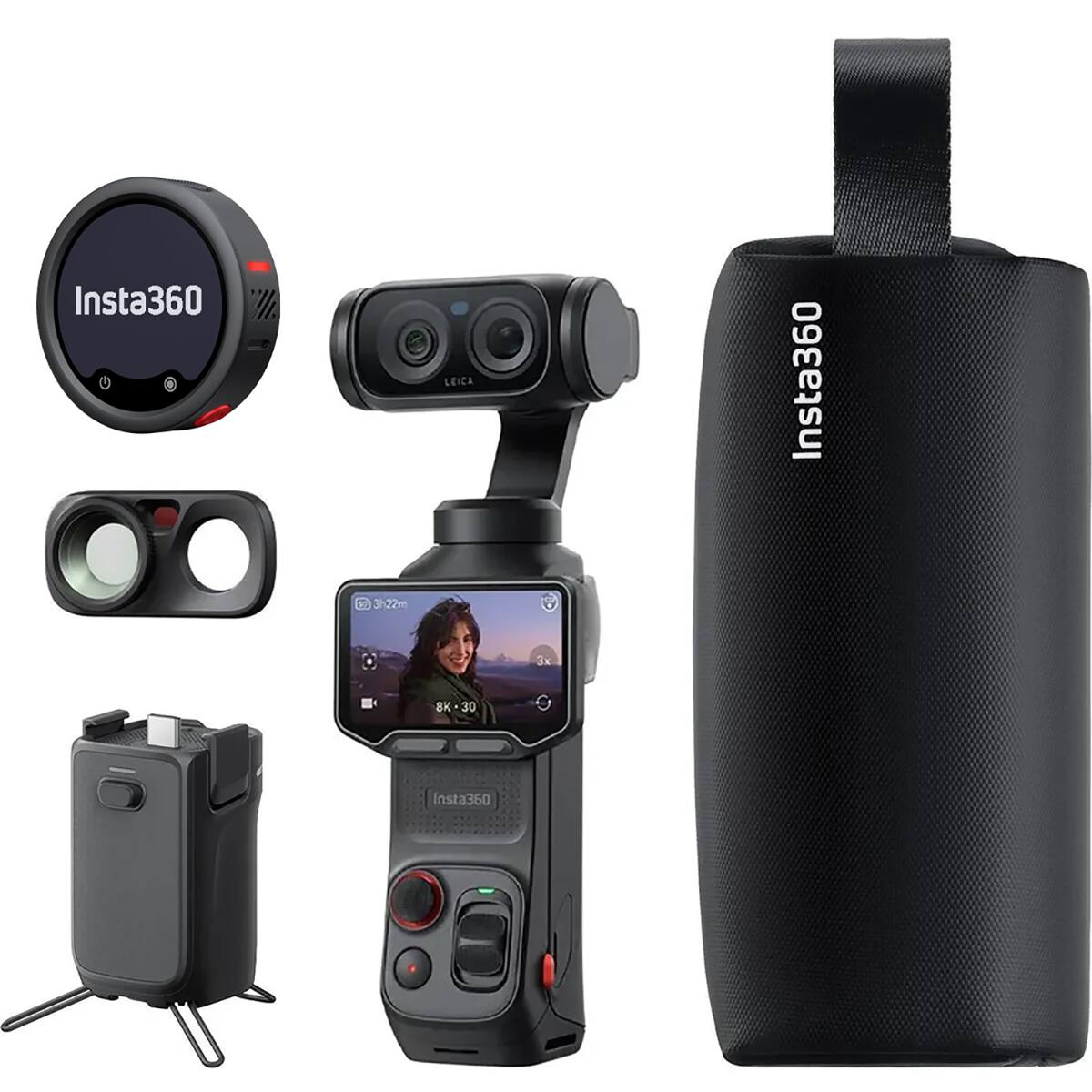 Insta360  
3h22m  
LEICA  
3x  
Insta360  
8K-30  
Insta360