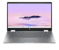HP - 14" 2-in-1 Full HD Touch-Screen Chromebook Plus Laptop with Google AI - Intel Core i3 N305 2023 - 8GB Memory - 256GB UFS - Meteor Silver - Front_Zoom