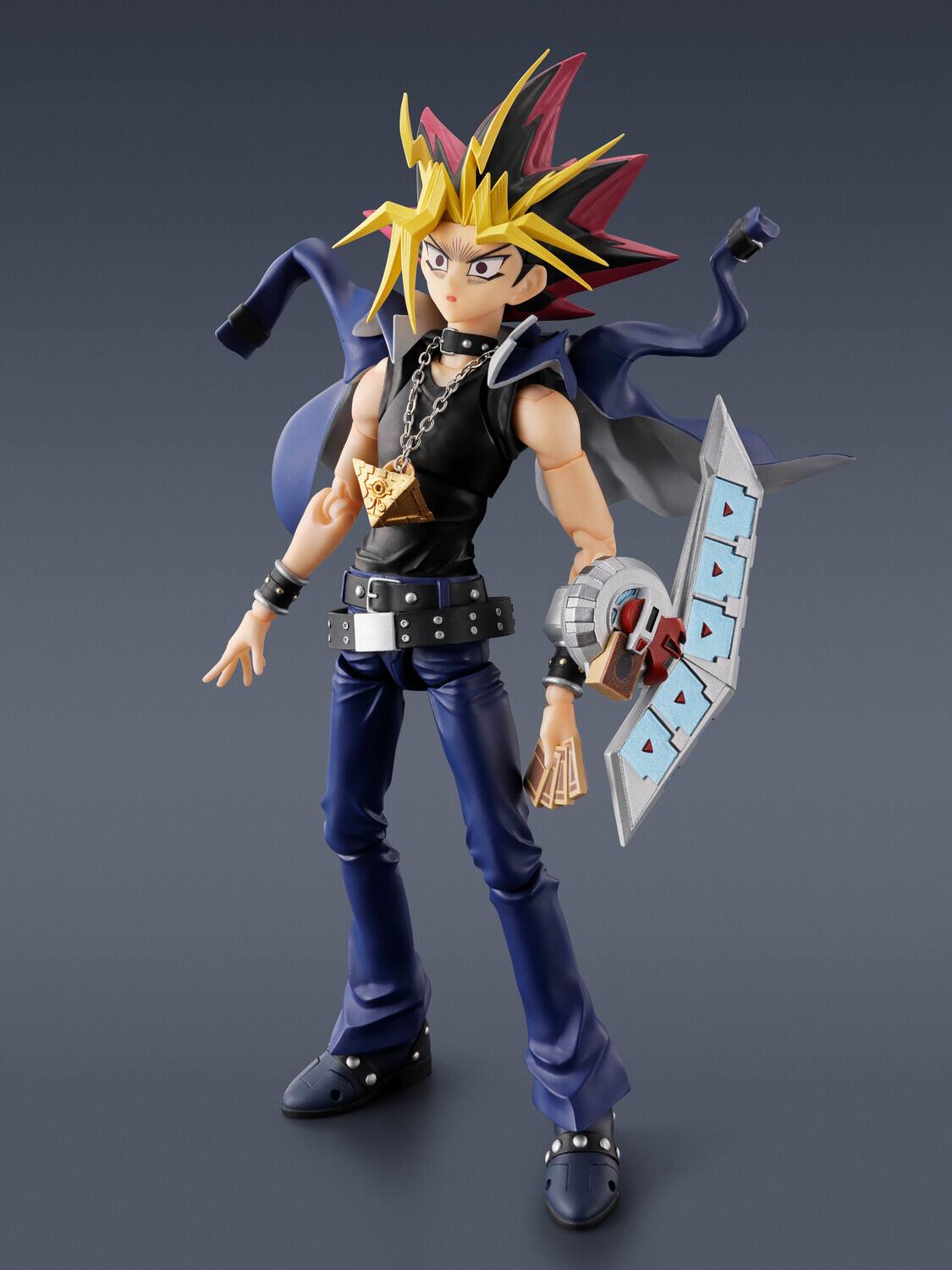 Alt View 2. Bandai - Tamashii Nations - Yu-Gi-Oh! - S.H.Figuarts - Yami Yugi Action Figure   - COLLECTIBLES - Multicolor.