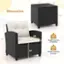 Dimension: 20" x 20"

Weight Capacity of Tabletop: 165 lbs

Weight Capacity of Chair: 400 lbs