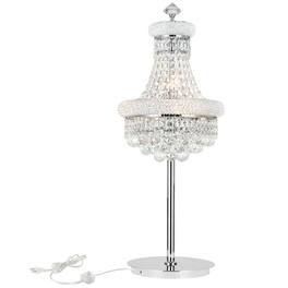 CWI Lighting - Empire 6 Light Table Lamp With Finish - Chrome