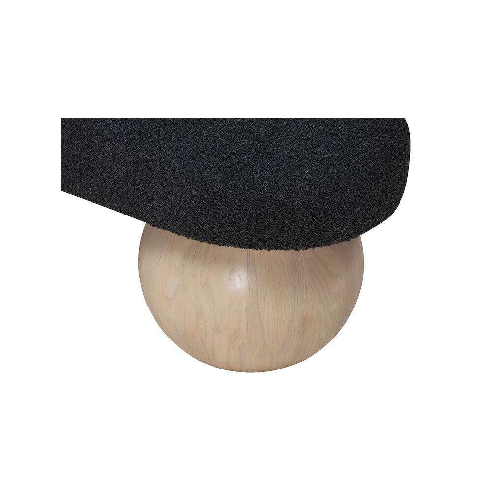 Alt View 4. Meridian Furniture - Bowie Black Bench - Black.