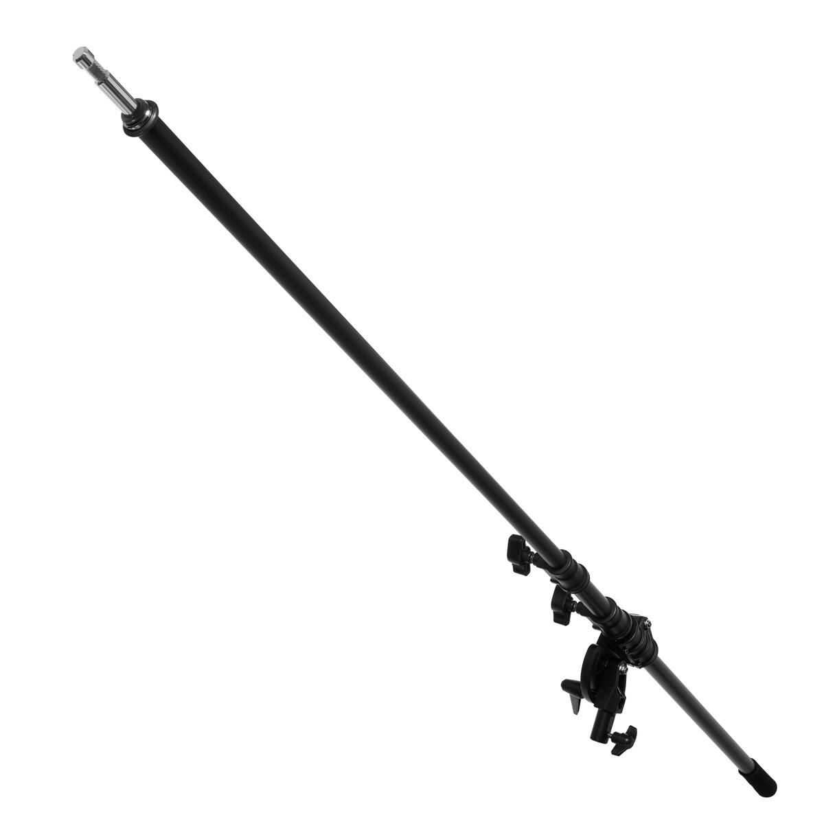 Alt View 5. Flashpoint - Flashpoint Turtle Base C-Stand and Cross Arm Boom Kit (Black, 10.5').
