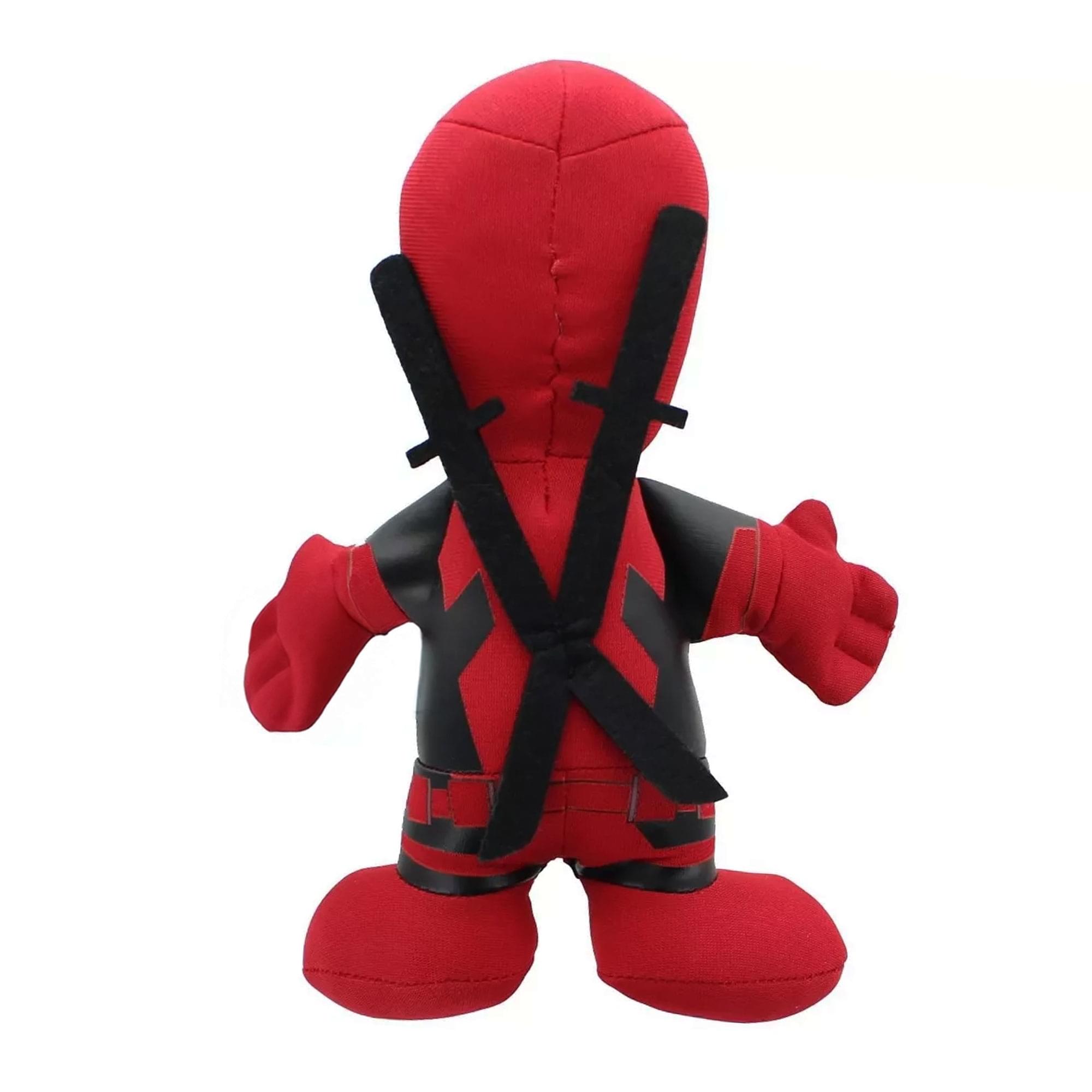 Alt View 1. Marvel - Marvel 7" Plush Bleacher Creature: Deadpool with Swords - Red.
