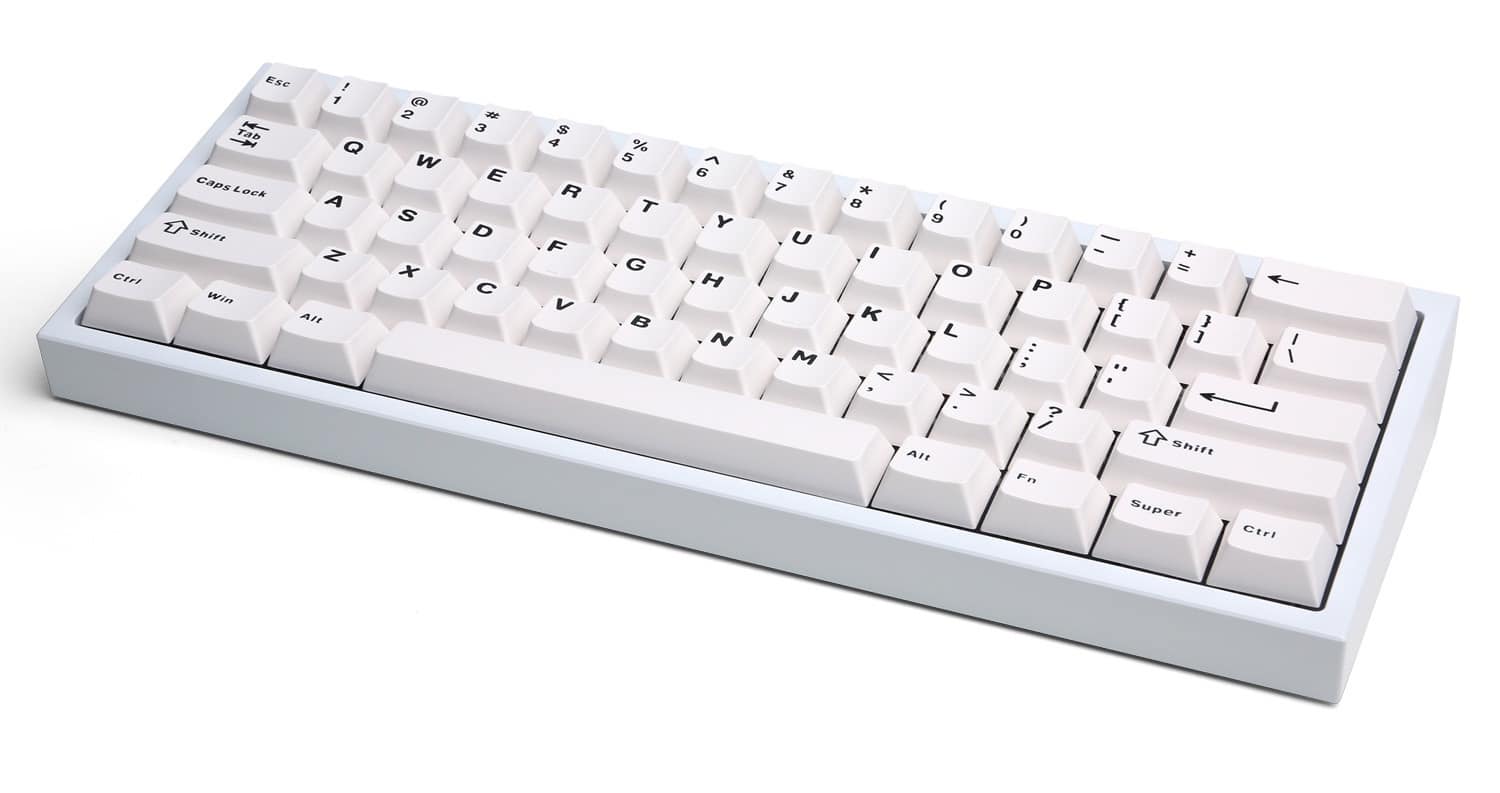 CyberPowerPC - CK60 60% Wired RGB Mechanical Linear Switch Gaming Keyboard - White