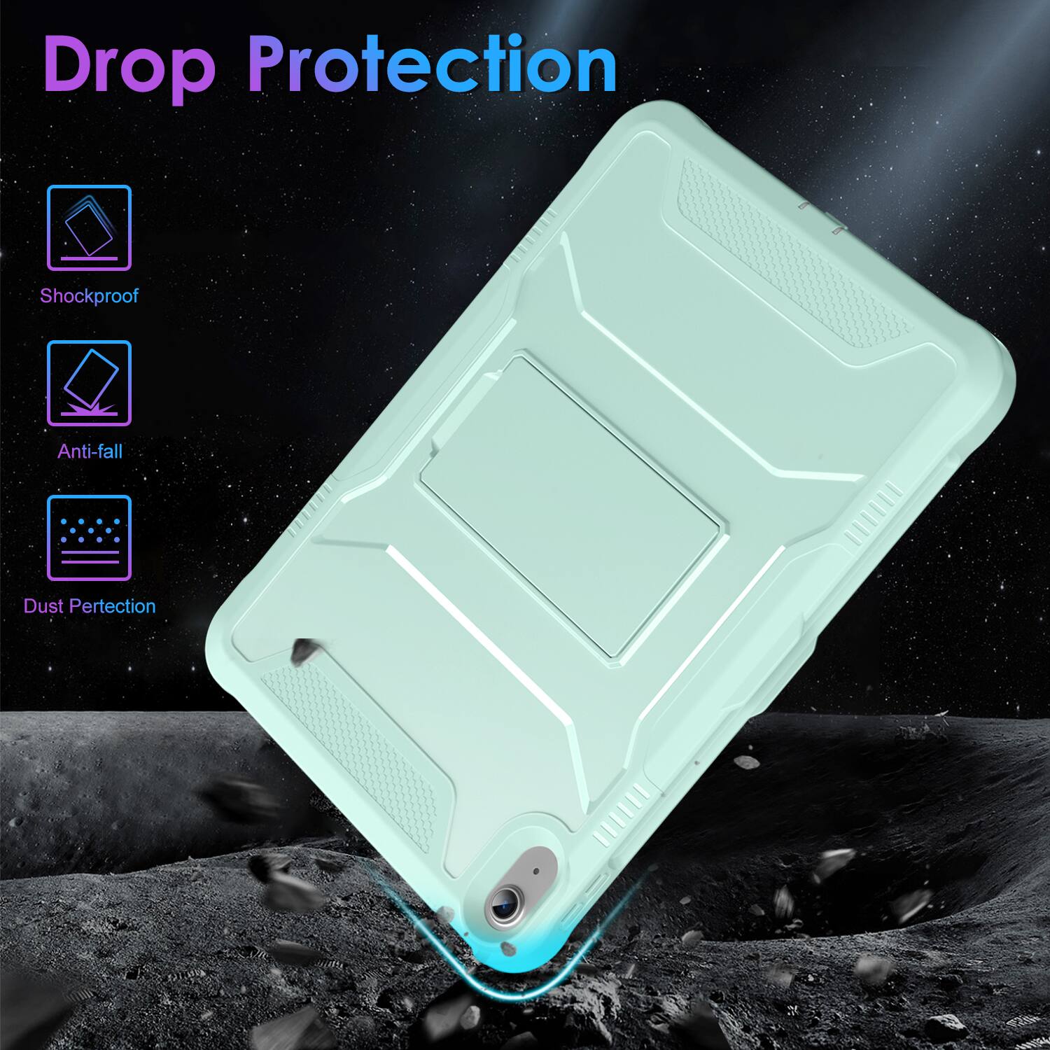 Drop Protection

- Shockproof
- Anti-fall
- Dust Protection