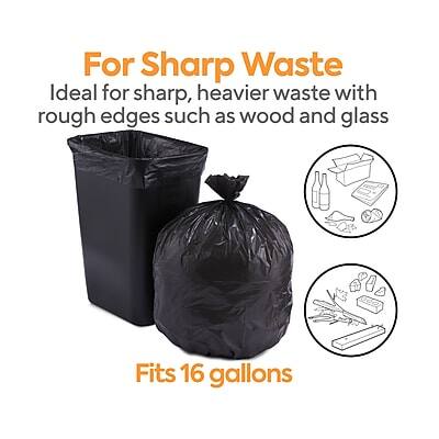 For Sharp Waste  
Ideal for sharp, heavier waste with rough edges such as wood and glass  
Fits 16 gallons