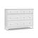 Front. Storkcraft - Moss 6 Drawer Double Dresser - White.