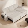Front. Dyonery - Dyonery 85 "Modular sofa, adjustable backrest, with storage, tool-free assembly, Chenille Beige - Beige.