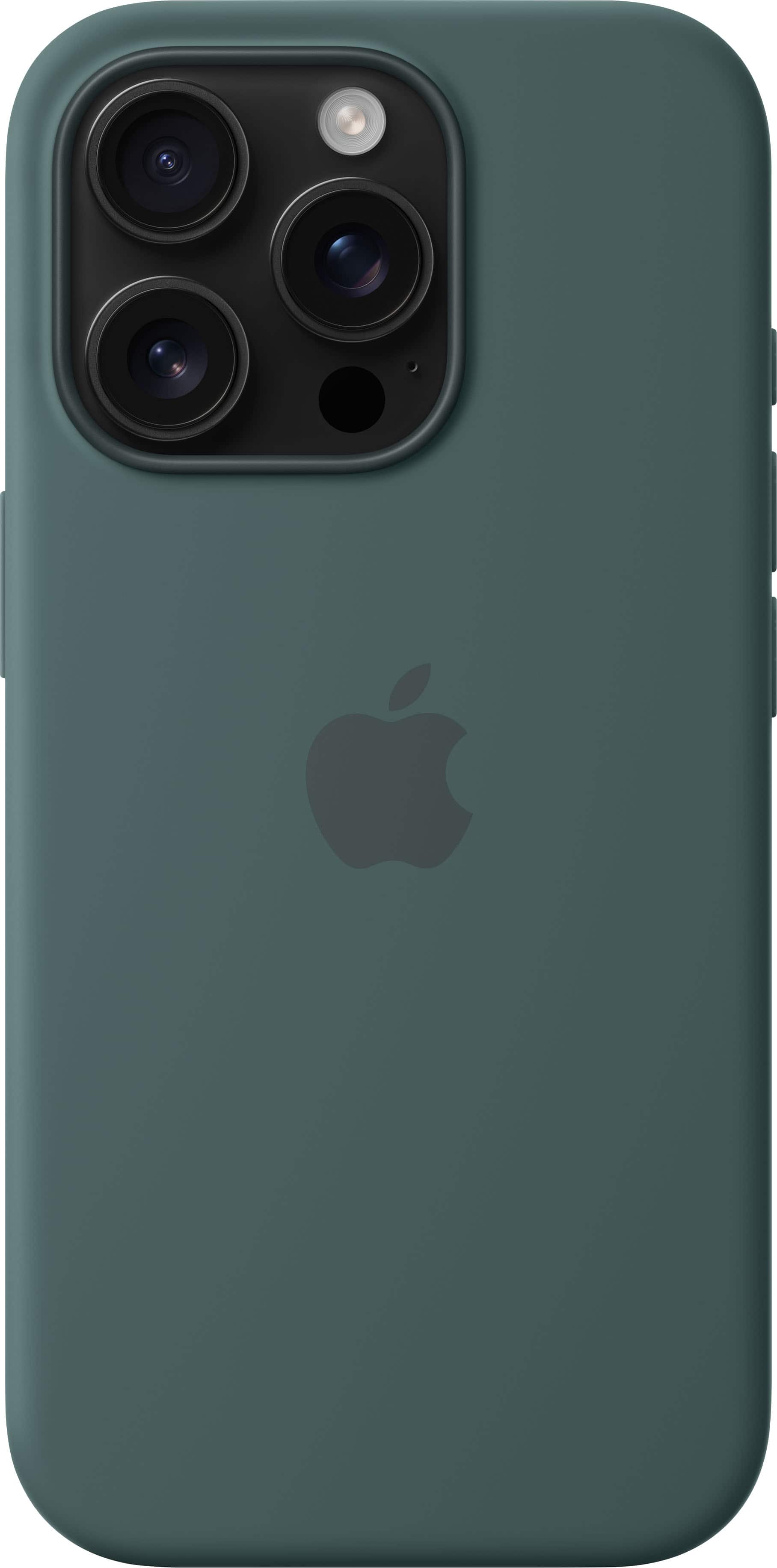 Alt View 13. Apple - iPhone 16 Pro Silicone Case with MagSafe - Lake Green.