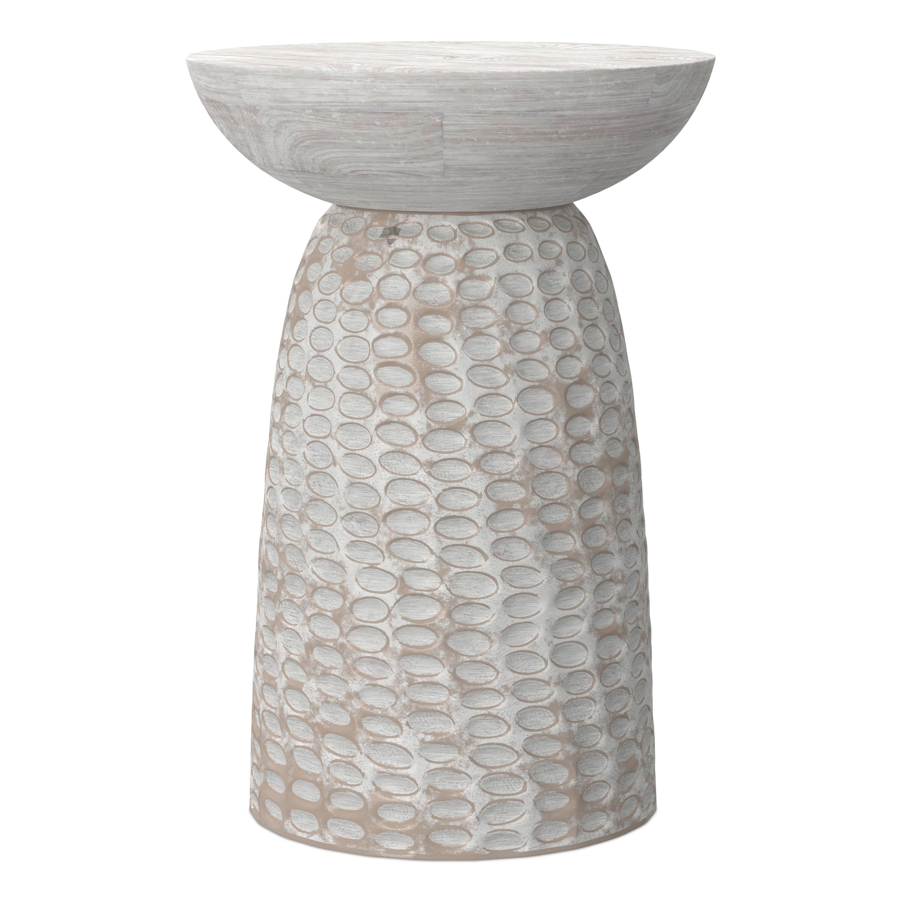 Alt View 3. Simpli Home - Boyd 16 inch Accent Table - White Wash.