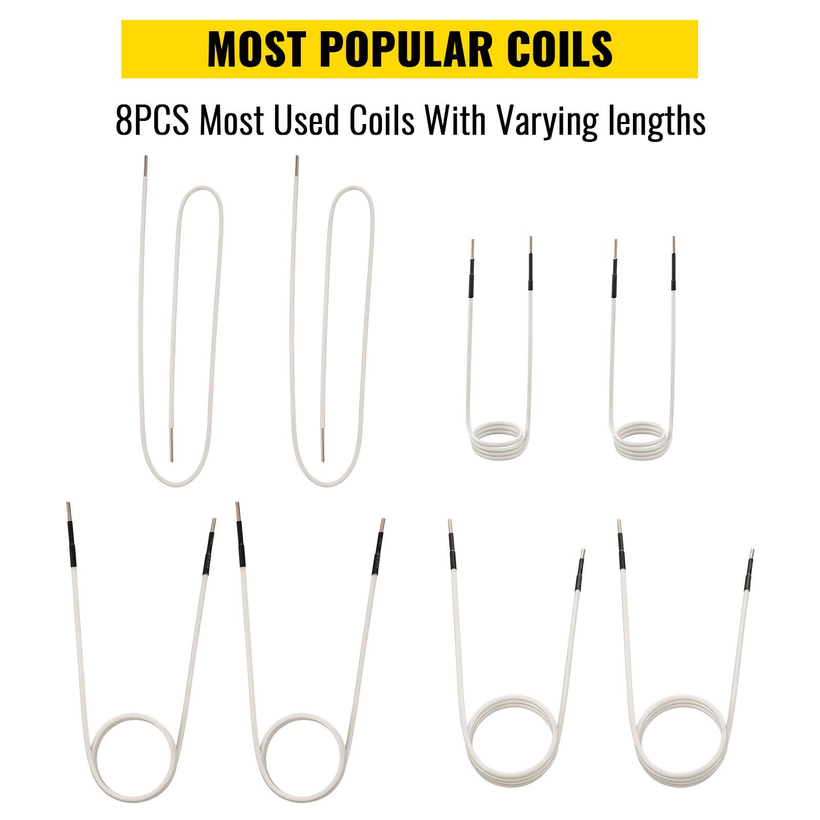 MOST POPULAR COILS  
8PCS Most Used Coils With Varying lengths