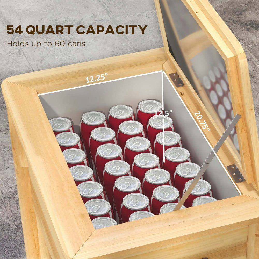 54 QUART CAPACITY  
Holds up to 60 cans  

12.25"  
12.5"  
20.75"