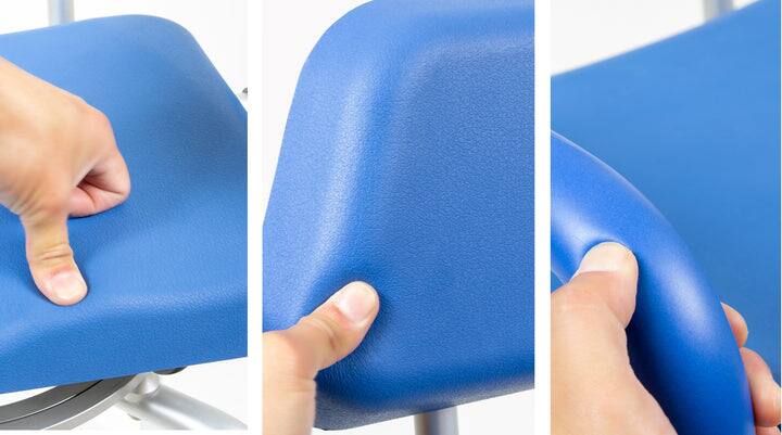 Alt View 6. iLIVING - ILG-638 Swivel Pivot Shower Chair with Padded Seat, Back & Arms, Adjustable Height, for Tub & Shower, FDA Approved - Blue.