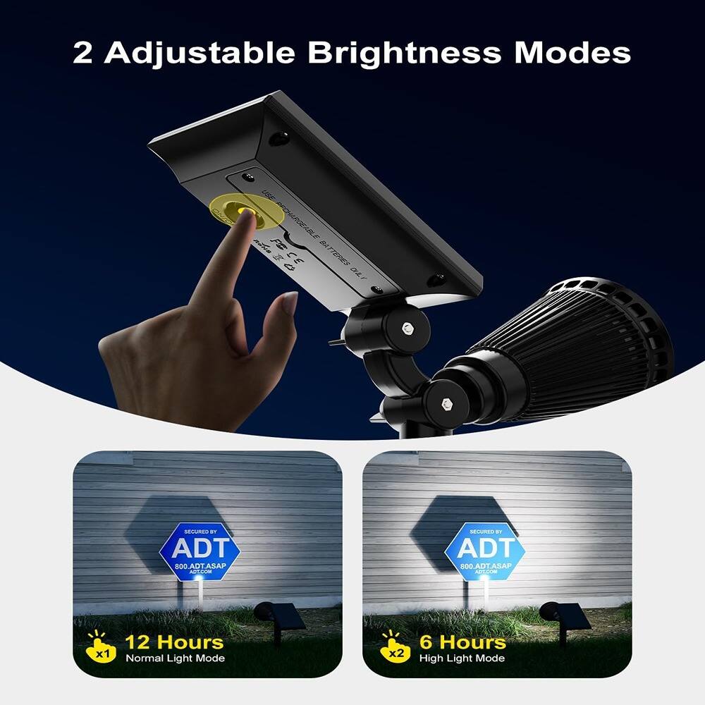 2 Adjustable Brightness Modes

12 Hours Normal Light Mode

6 Hours High Light Mode
