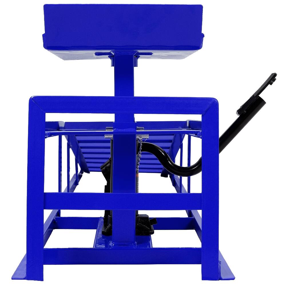 Alt View 3. Ropilly - Ropilly 5 Ton Hydraulic Car Ramps Truck Service Lifts with Pedal Auto Repair Frame 2 Pack Blue.