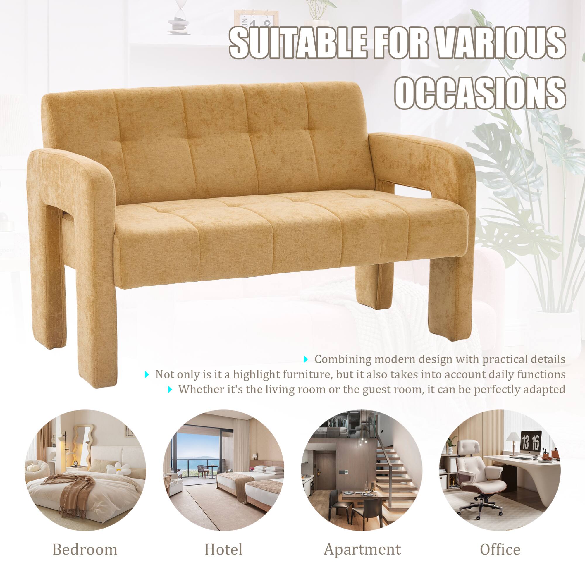 SUITABLE FOR VARIOUS OCCASIONS

Not only is it a highlight furniture, but it also takes into account daily functions. Whether it's the living room or the guest room, it can be perfectly adapted.

Combining modern design with practical details, it also takes into account daily functions. Whether it's the living room or the guest room, it can be perfectly adapted.

Bedroom | Hotel | Apartment | Office