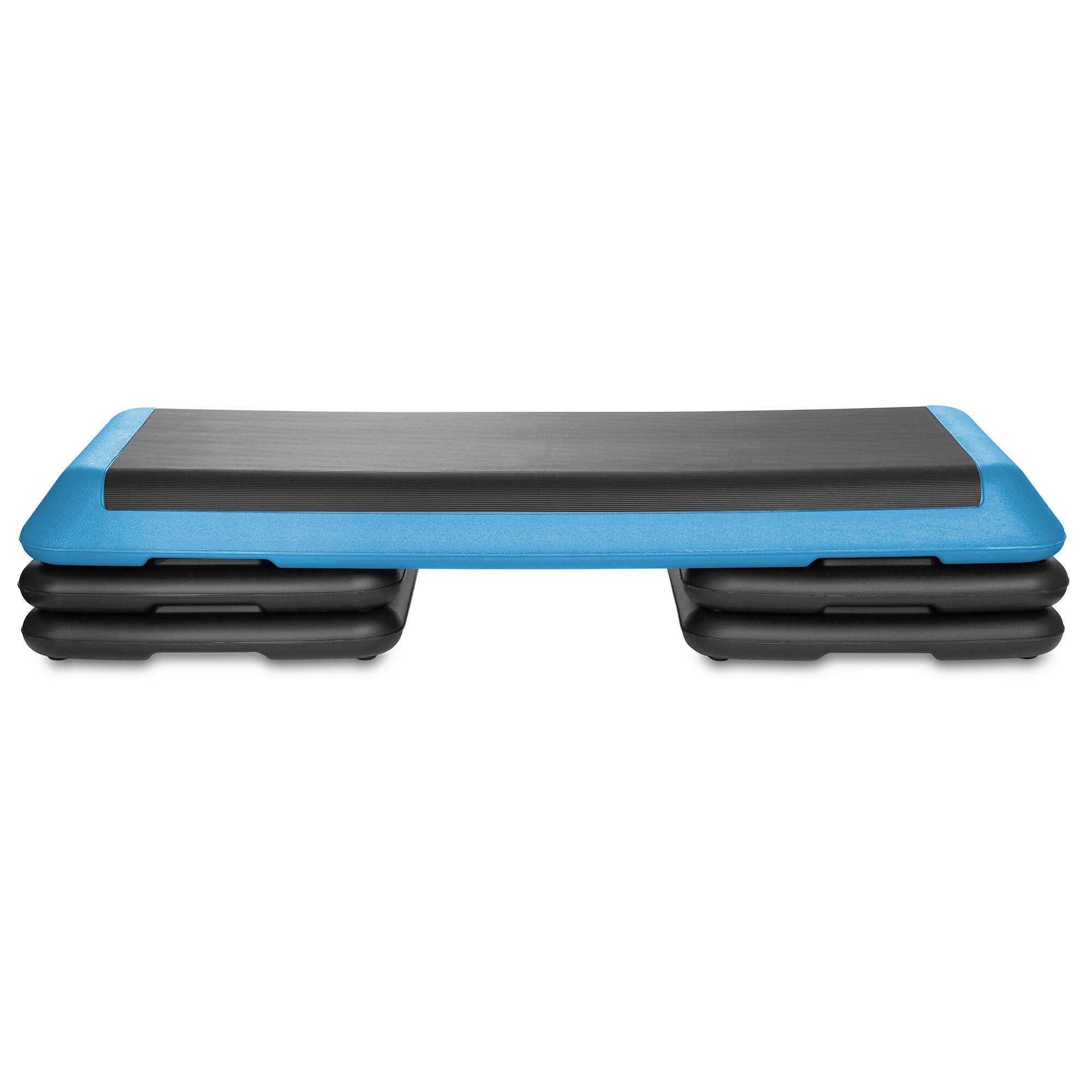 Alt View 1. Philosophy Gym - Aerobic Exercise Adjustable Step Platform Health Club Size w/ 4 Risers - Blue.