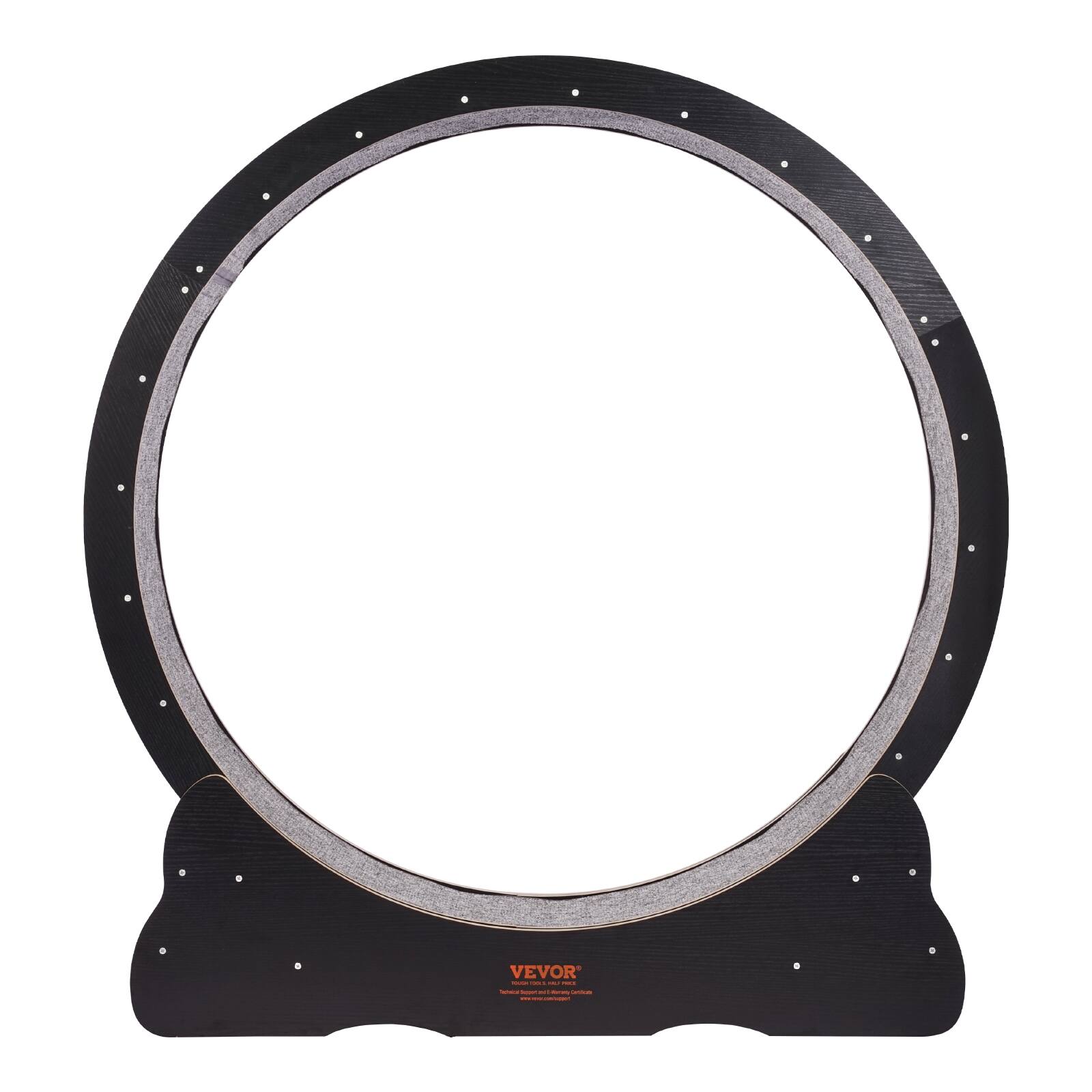 Alt View 5. VEVOR - Wooden Cat Exercise Wheel, 43.3" Large Cat Treadmill Wheel for Indoor Cats, Cat Running Wheel with Detachable Carpet - Black.