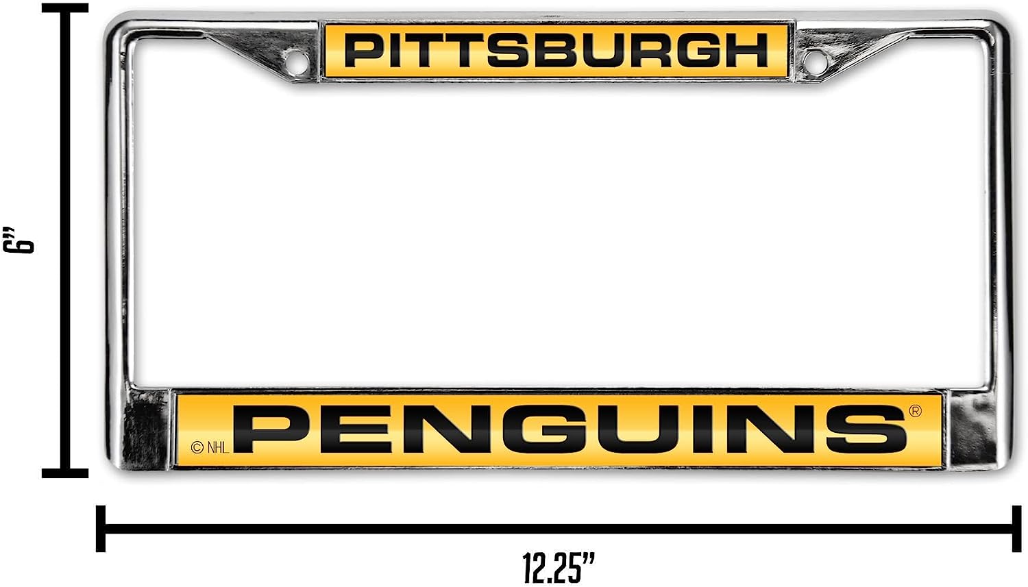 PITTSBURGH  
PENGUINS  

6"  
12.25"