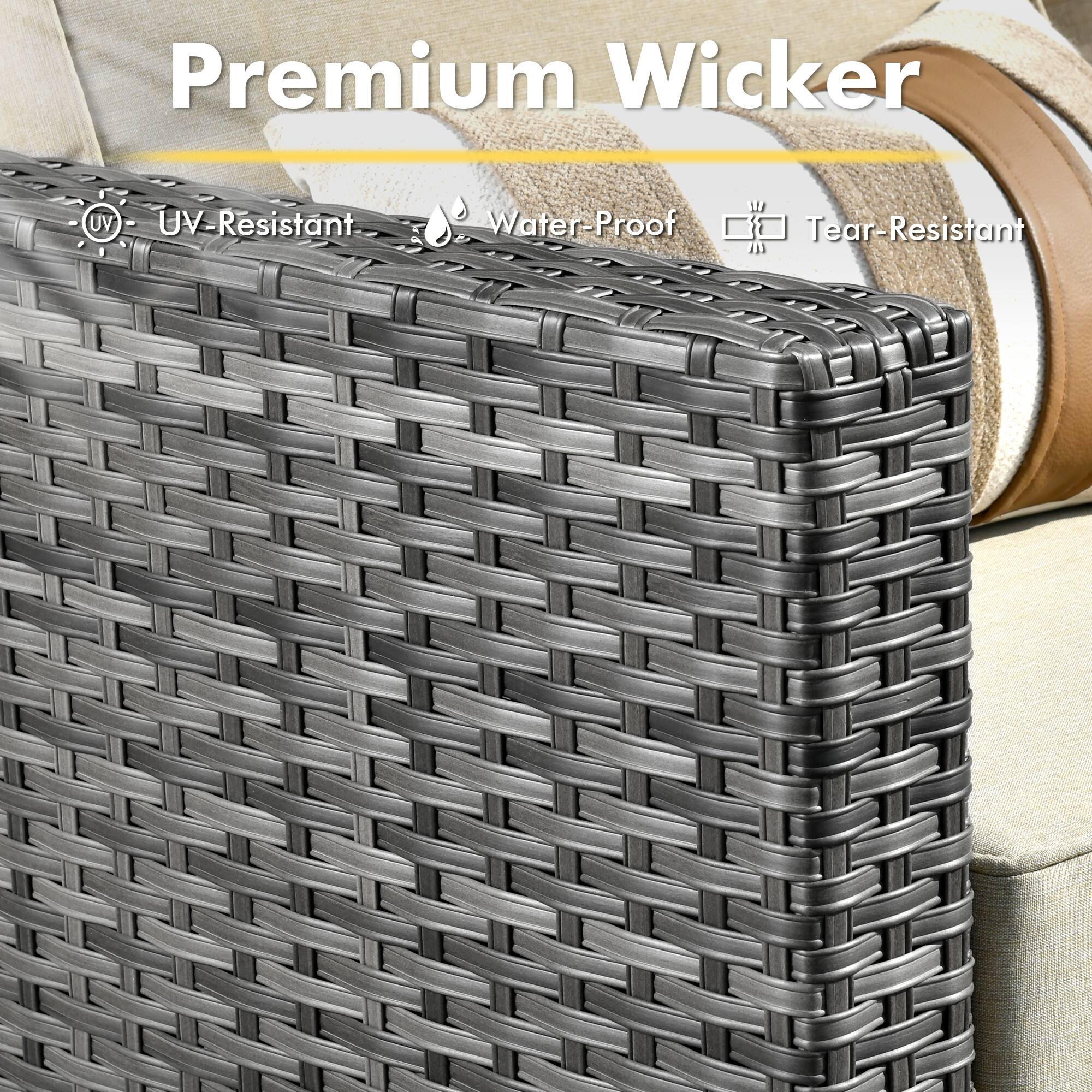 Premium Wicker

UV-Resistant  
Water-Proof  
Tear-Resistant