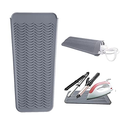 Vulpecula Spade - Heat Resistant Silicone Mat Pouch,Hair Styling Tools for Curling Irons, Flat Irons, Hair Straightener， 11.5 * 6 Inches,