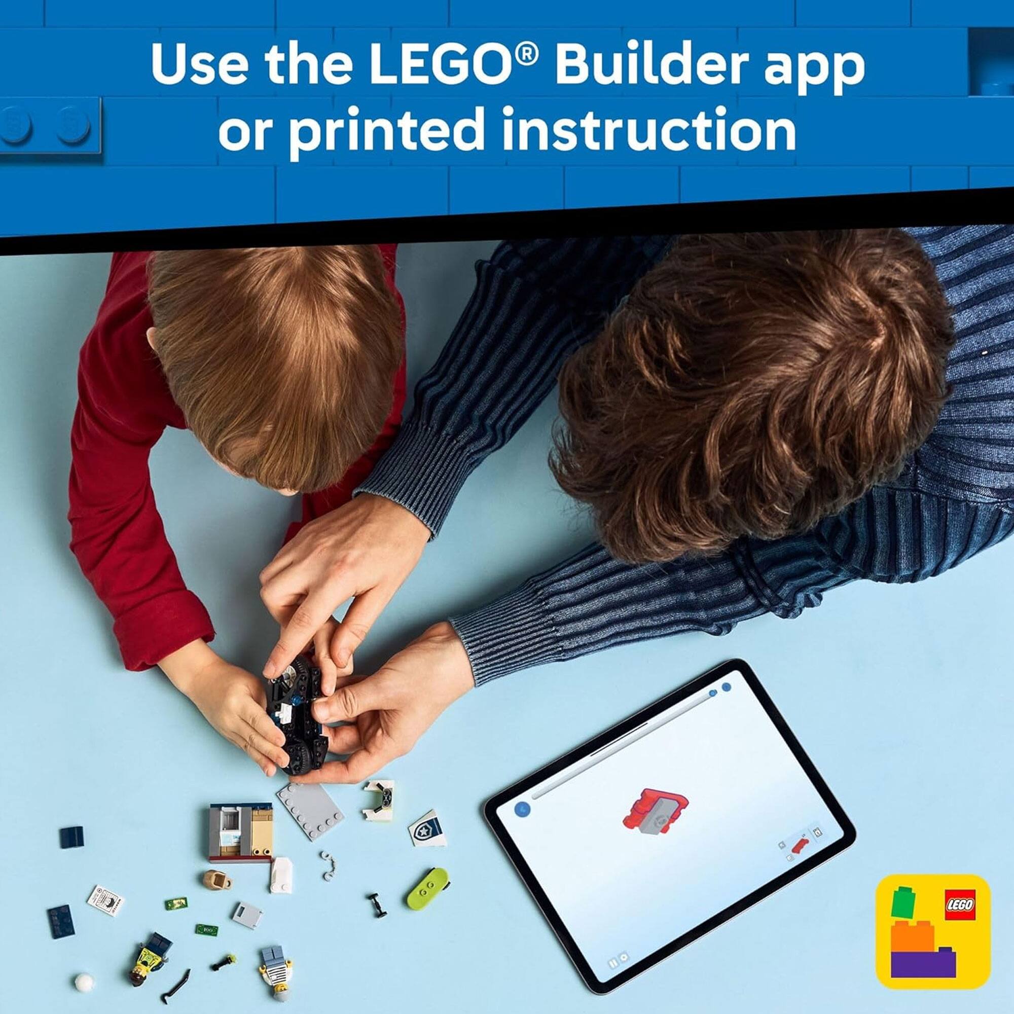 Use the LEGO® Builder app or printed instruction