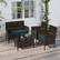 Alt View 4. Costway - Costway 8 PCS Patio Furniture Set with Washable Cushions and Tempered Glass Coffee Table - Blue.