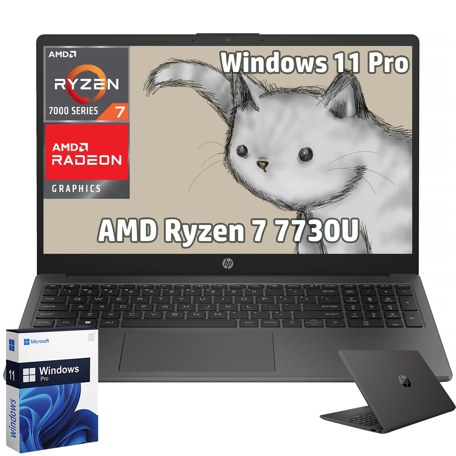 AMD Ryzen 7 7000 Series  
Windows 11 Pro  
AMD Radeon Graphics  
AMD Ryzen 7 7730U  
Microsoft Windows 11 Pro