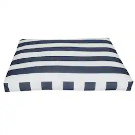 PetMaker - 36in Water-Resistant Dog Bed - Navy Blue and White Stripes